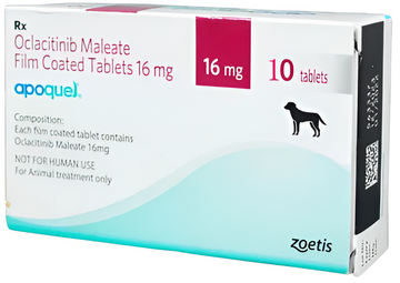 Zoetis : Apoquel (Oclacitinib Maleate) 16mg Film Coated Tablets For Dogs
